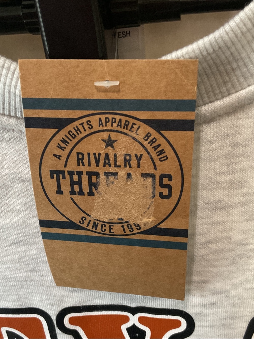 Rivalry Threads Gray Texas Longhorns Graphic Crewneck Sweatshirt - Picture 3 of 6